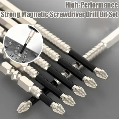 Set de biți magnetici puternici pentru șurubelniță (6 buc) | SETDRILL